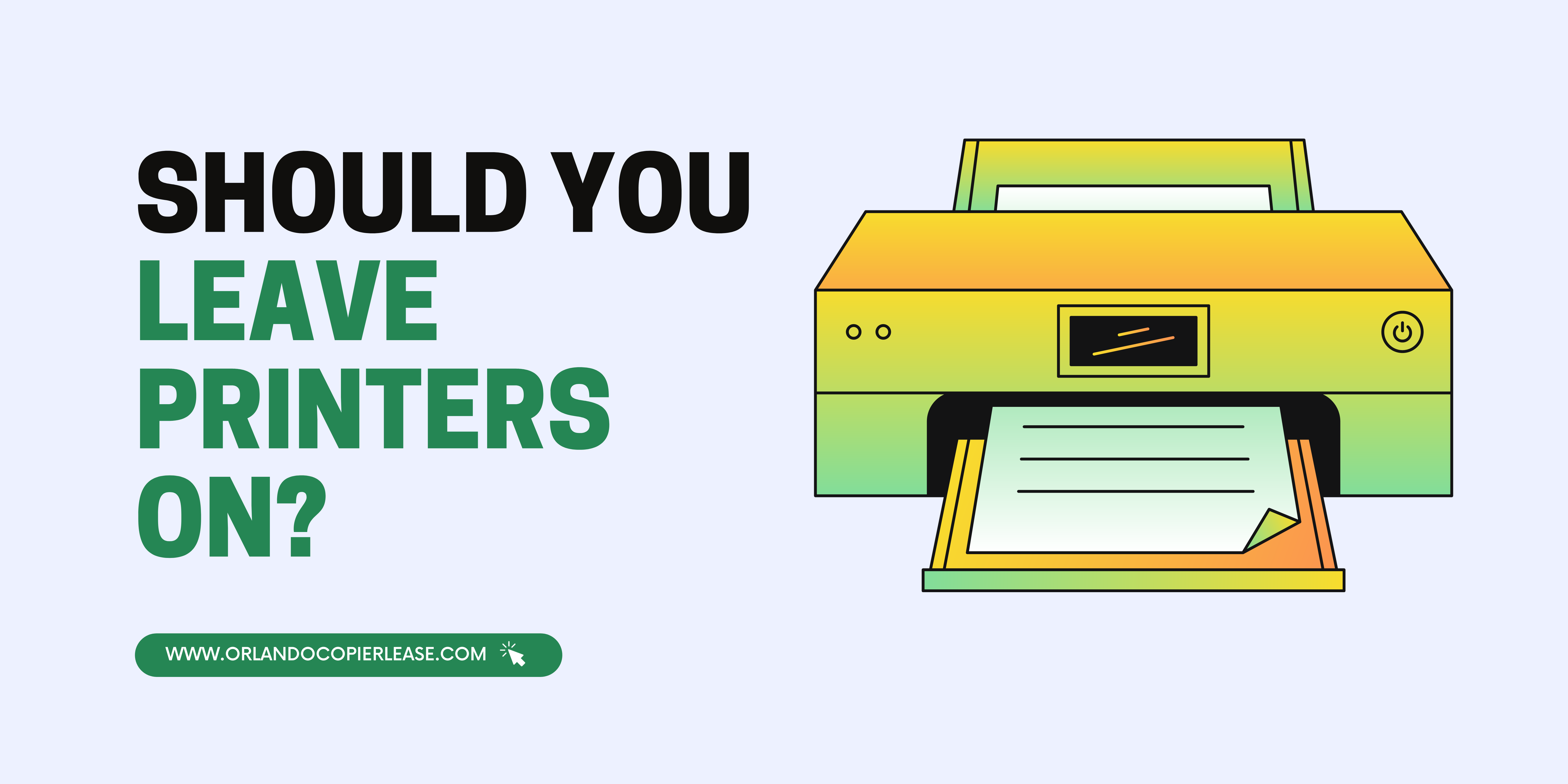 Should You Leave Printers On?